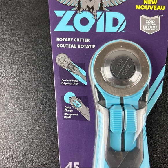 ZOID 45mm Rotary Cutter All Purpose Fabric Cutter Tool - Picture 3 of 11